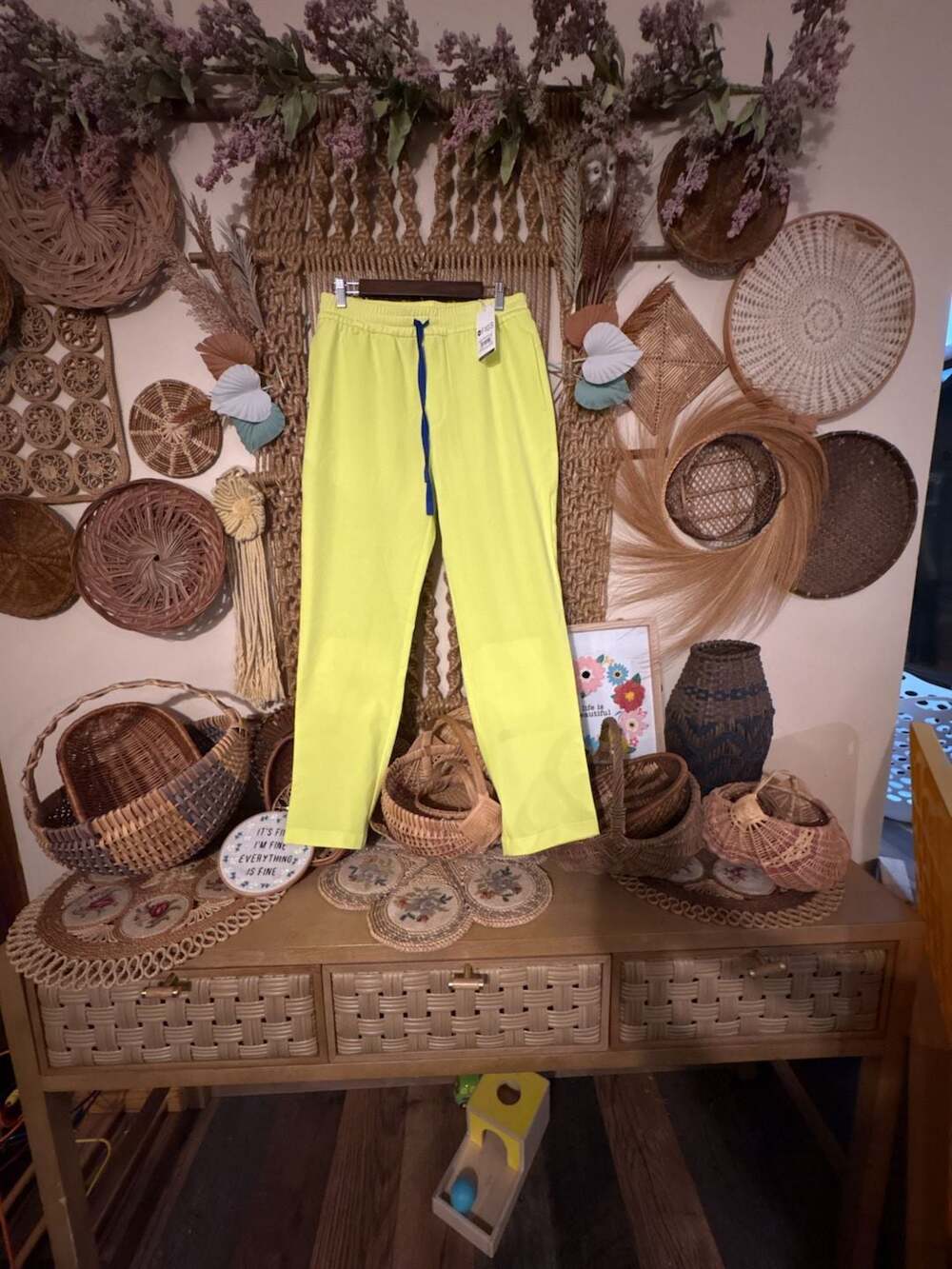 FIGS Lloyd Slim Tapered Scrub Pants in Sunlight Yellow